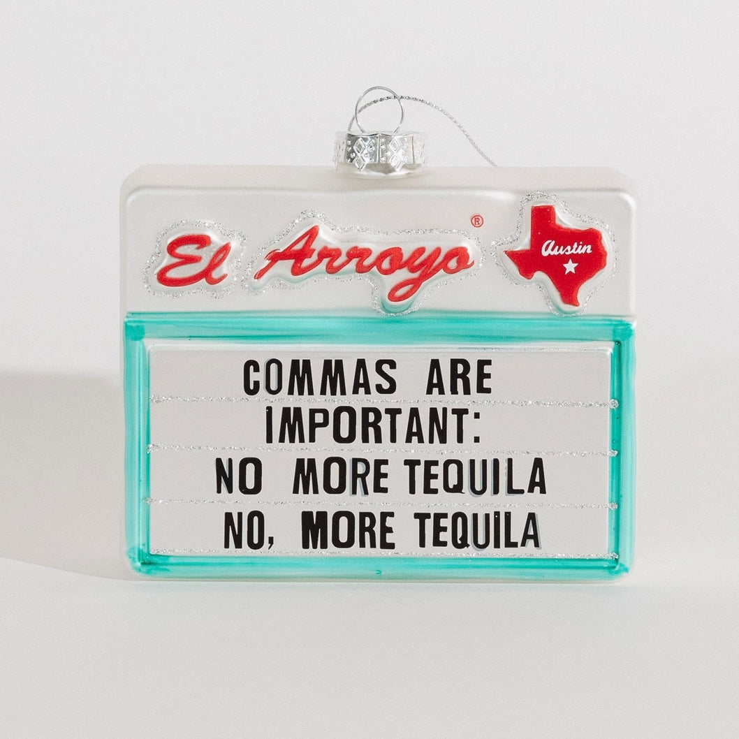 “Commas are Important” Ornament