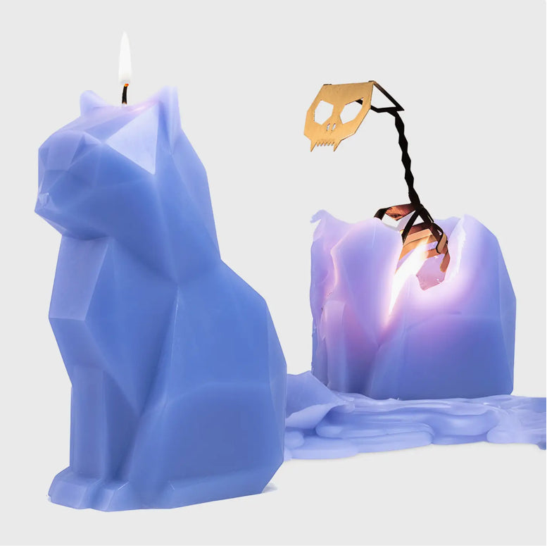 Pyropet Cat Skeleton Candle