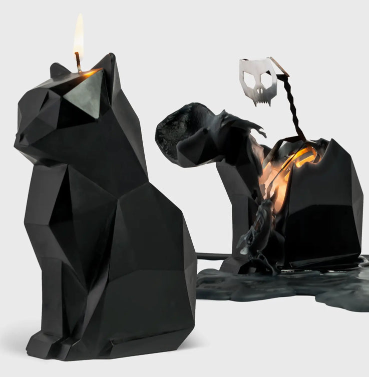 Pyropet Cat Skeleton Candle