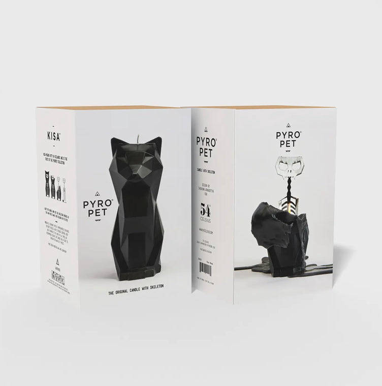 Pyropet Cat Skeleton Candle