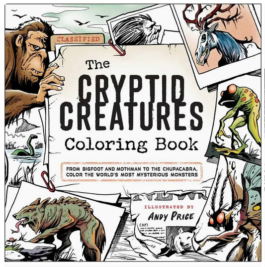 Cryptid Creatures Coloring Book by: Paperback; 64 pages, English