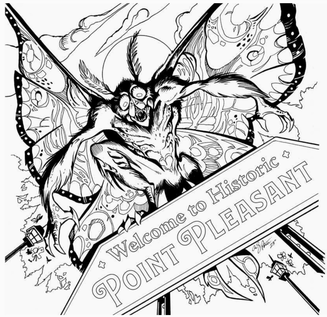 Cryptid Creatures Coloring Book by: Paperback; 64 pages, English