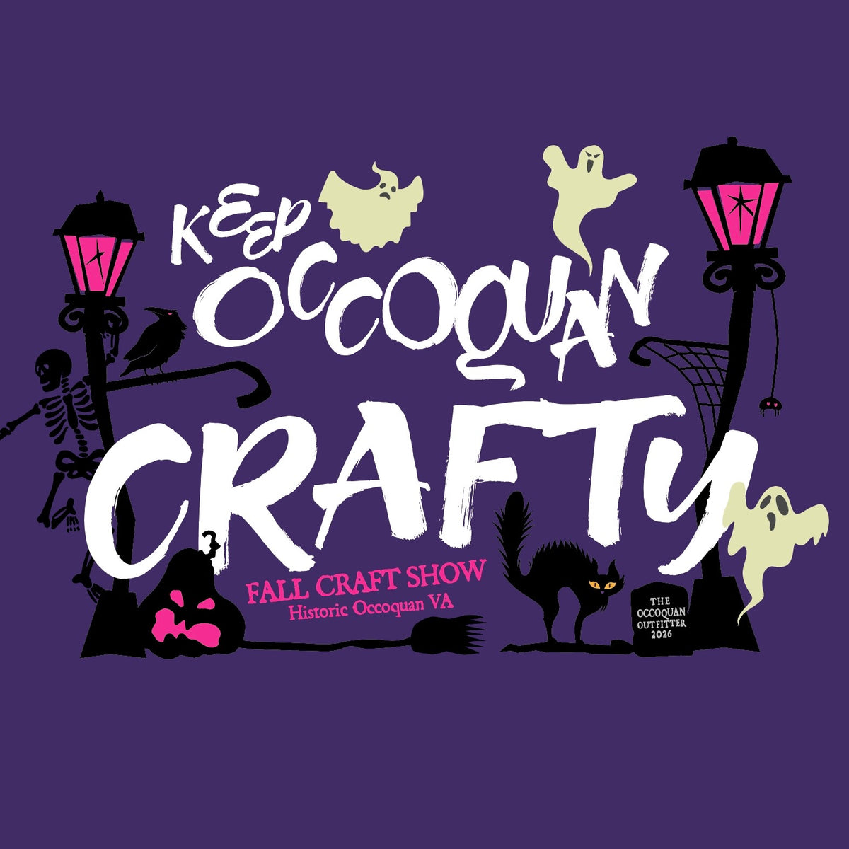 Spooky Craft Show Purple Tee
