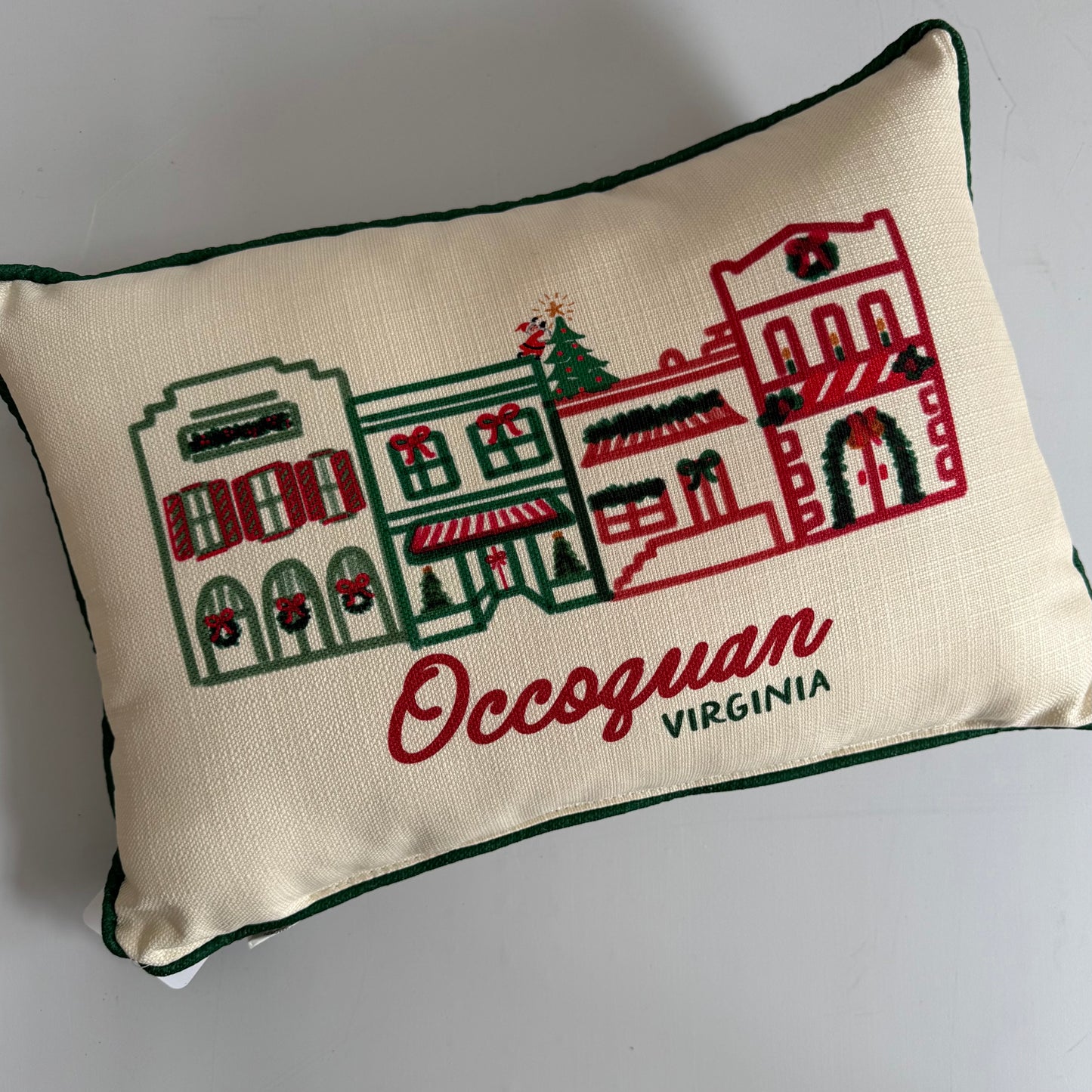 Christmas in Town Occoquan Pillow