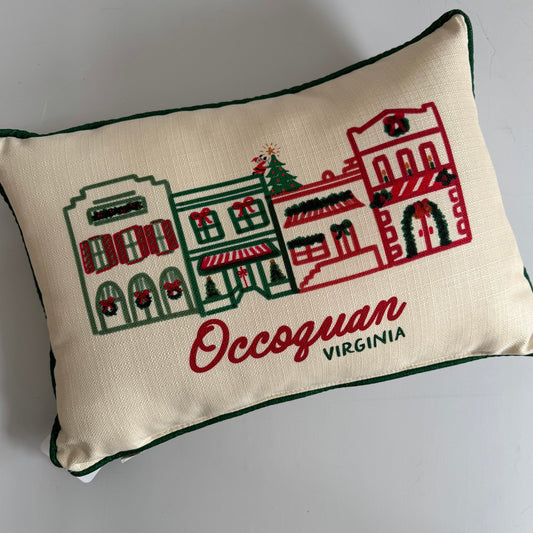 Christmas in Town Occoquan Pillow