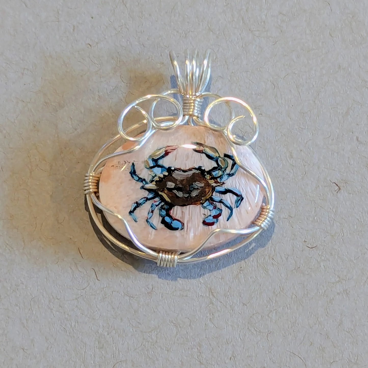 Orange Scolecite Crab 8034