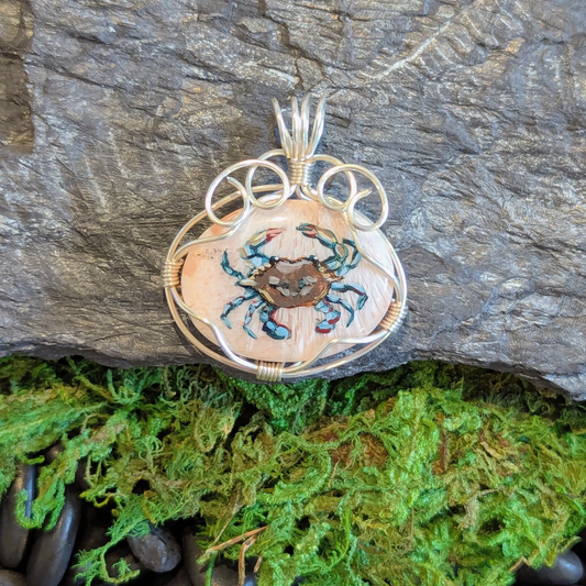 Orange Scolecite Crab 8034