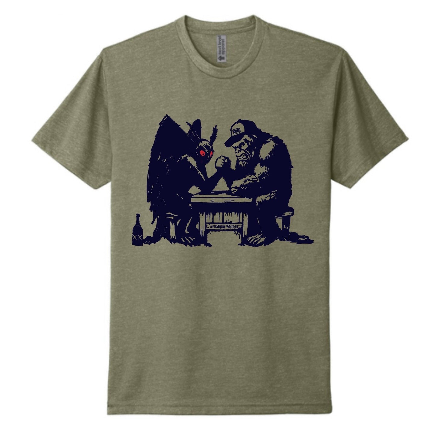 Mothman vs. Squatchy Olive Tee