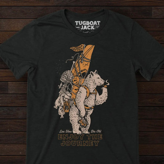 Enjoy the Journey Too | Bear with Kayak Tee