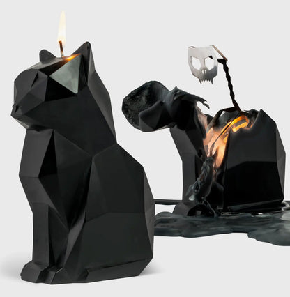 Pyropet Cat Skeleton Candle
