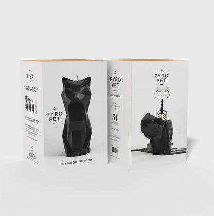Pyropet Cat Skeleton Candle