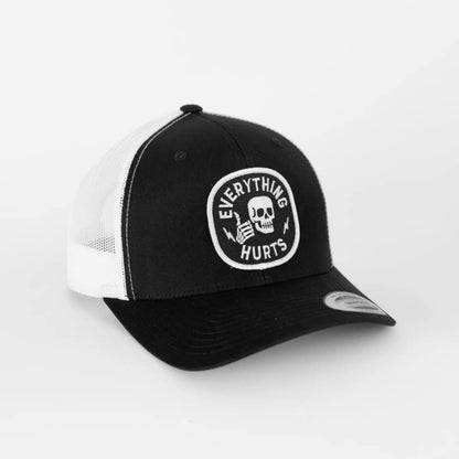 NEW!!! Everything Hurts Hat - Black/White