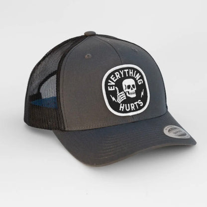 NEW!!! Everything Hurts Hat - Grey/Black