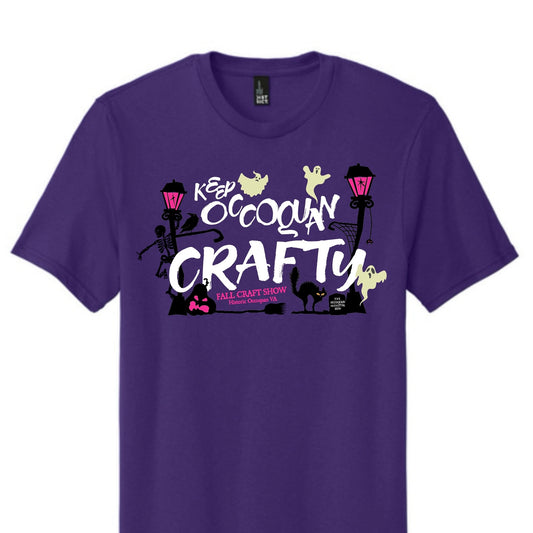 Spooky Craft Show Purple Tee