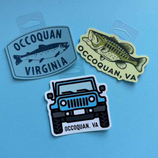 Fishing in Occoquan 3 Stickers Pack