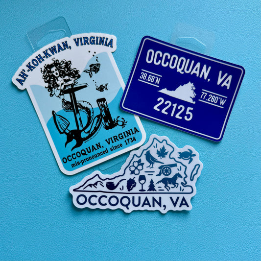 All About Occoquan 3 Stickers Pack
